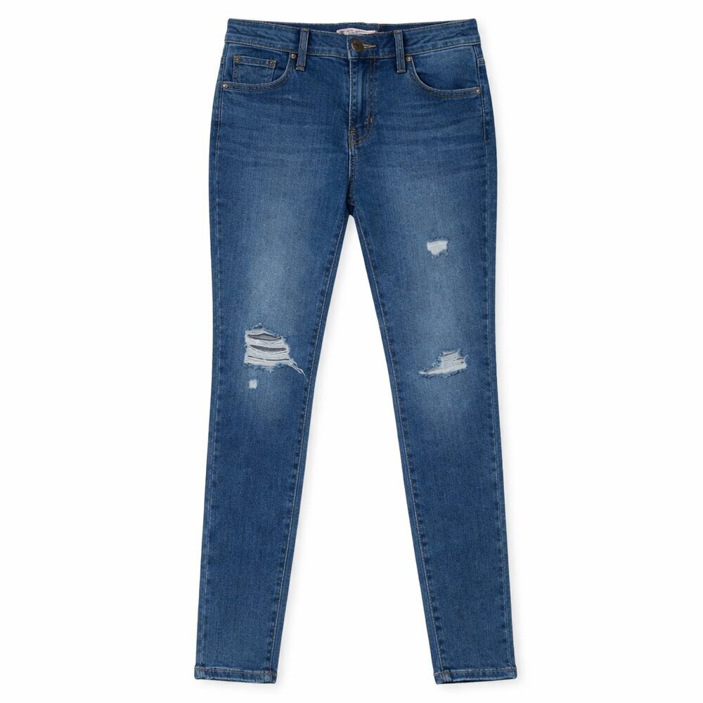 LEVI’S 720 High Rise Super Skinny Distressed Medium Wash Jeans Size 27